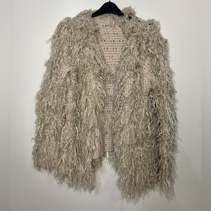 FREE PEOPLE Shag Sweater Jacket